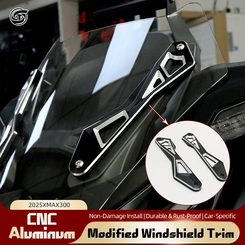 

NEW Motorcycle Modified Windshield Support For YAMAHA X-MAX X MAX 125 250 300 XMAX300 XMAX250 2025 Decorative Strip CNC Bracket