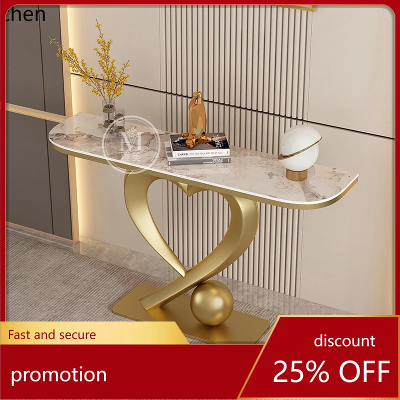 

CZ Rock Slab Entryway Table Modern Minimalist Entryway Console Entryway Cabinet Against the Wall Living Room