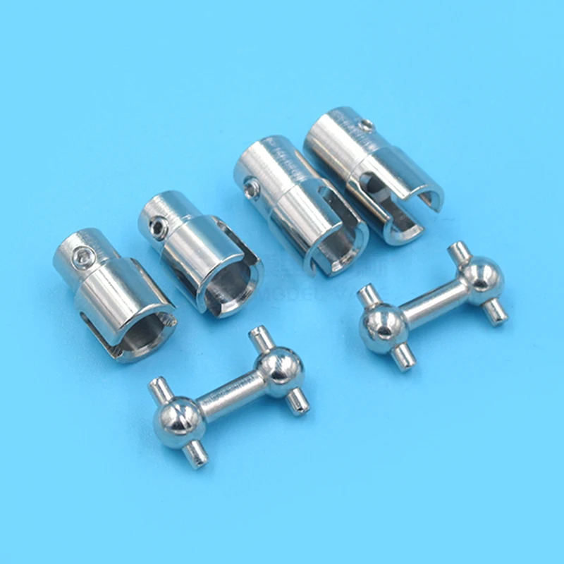 1PC Stainless Steel FT011-FT012 Drive Shaft Connector Universal Joint 4-4/ 3-3.18mm Coupling Coupler Cardan for RC Boat Jet Boat