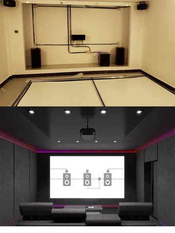 Yovanxer Фиксированный акустический экран 8K/4K с перфорированной рамкой