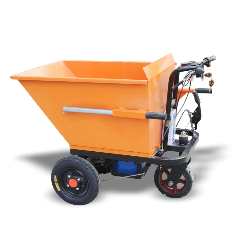 Chinese Wheelbarrows 48v Garbage Truck Carts Tipper Portable Tipper Tool Carts