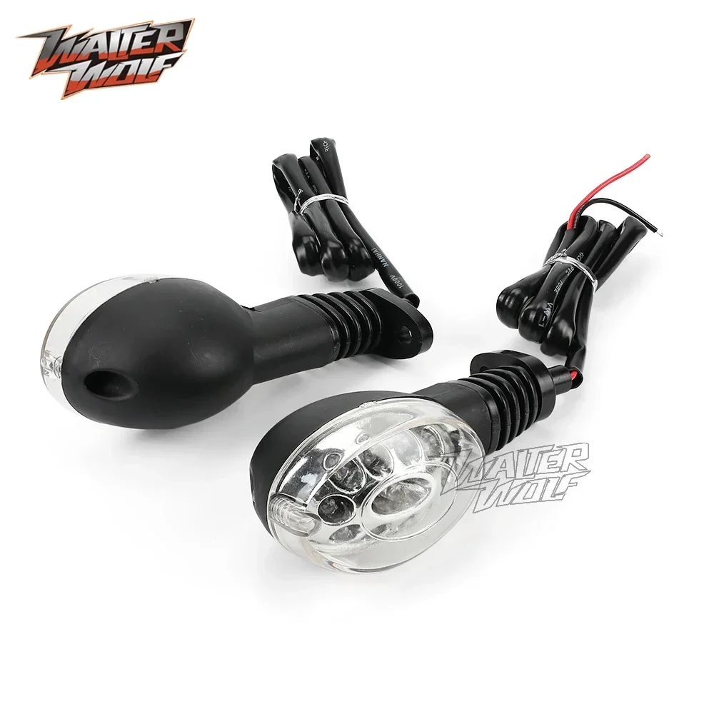 Front Rear LED Turn Signals Light For Triumph Street Twin Scrambler 900 For YAMAHA XT660X XT660R Accessories Motorcycle Flasher