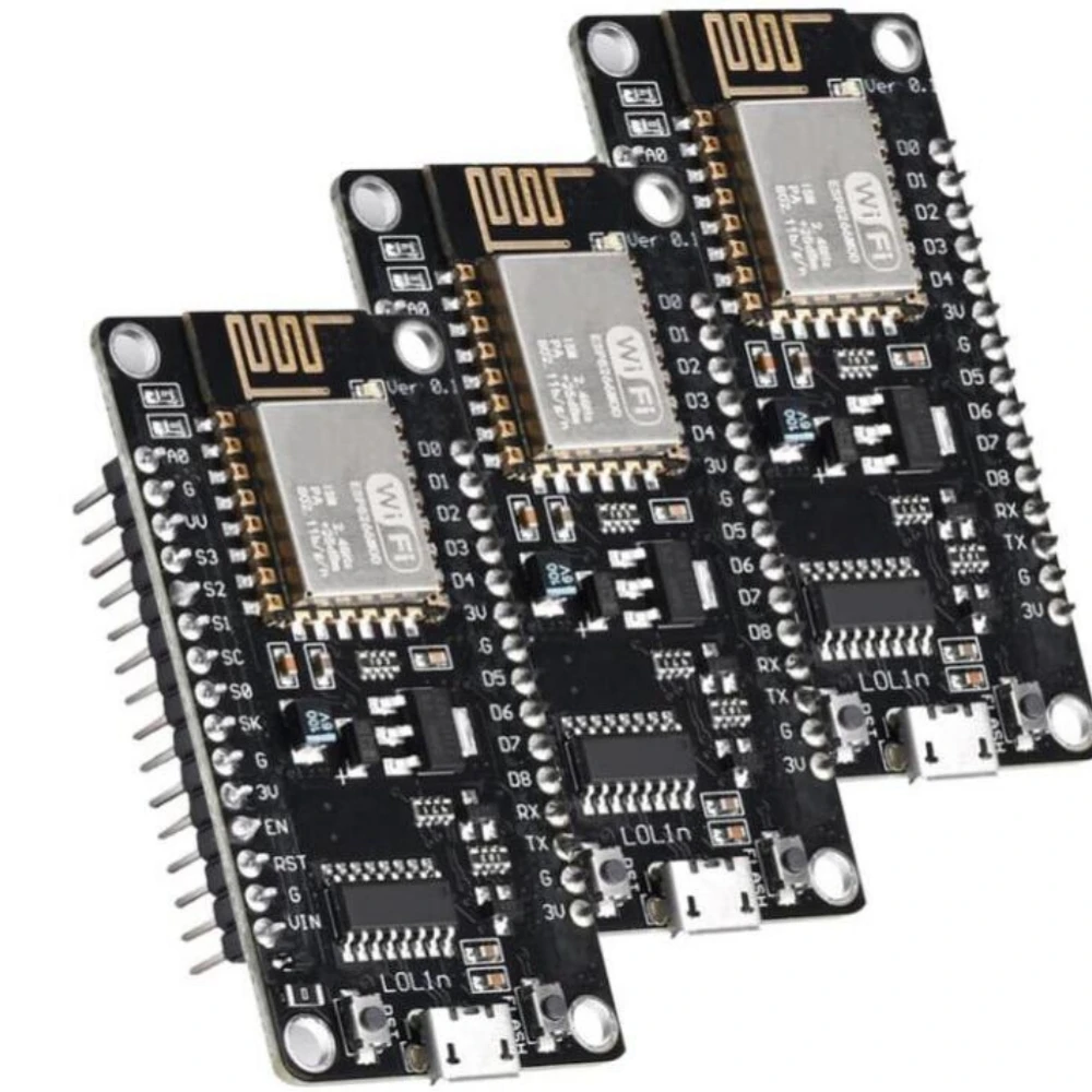 NodeMCU V3 ESP8266 ESP-12E WIFI Development Board CH340G Square Blackboard Soldering Pin Micro USB Interface