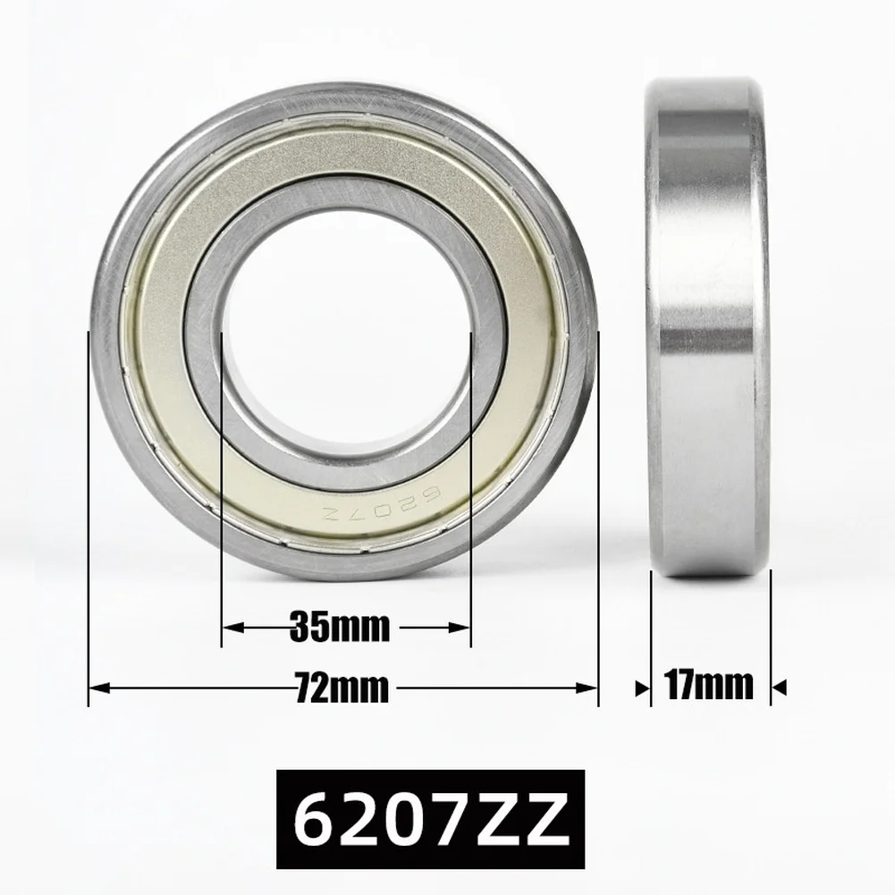 6207RS 6207ZZ Sealed Deep Groove Ball Bearing 35x72x17mm for Agricultural Machinery Wheels and Industrial Motor Repair