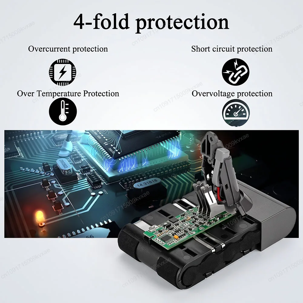 21.6V 8000mAh Li-ion Replacement Battery for Dyson V6 DC58 DC59 DC61 DC62 SV03 SV07 SV09 Absolute Animal Cordless Vacuum Cleaner