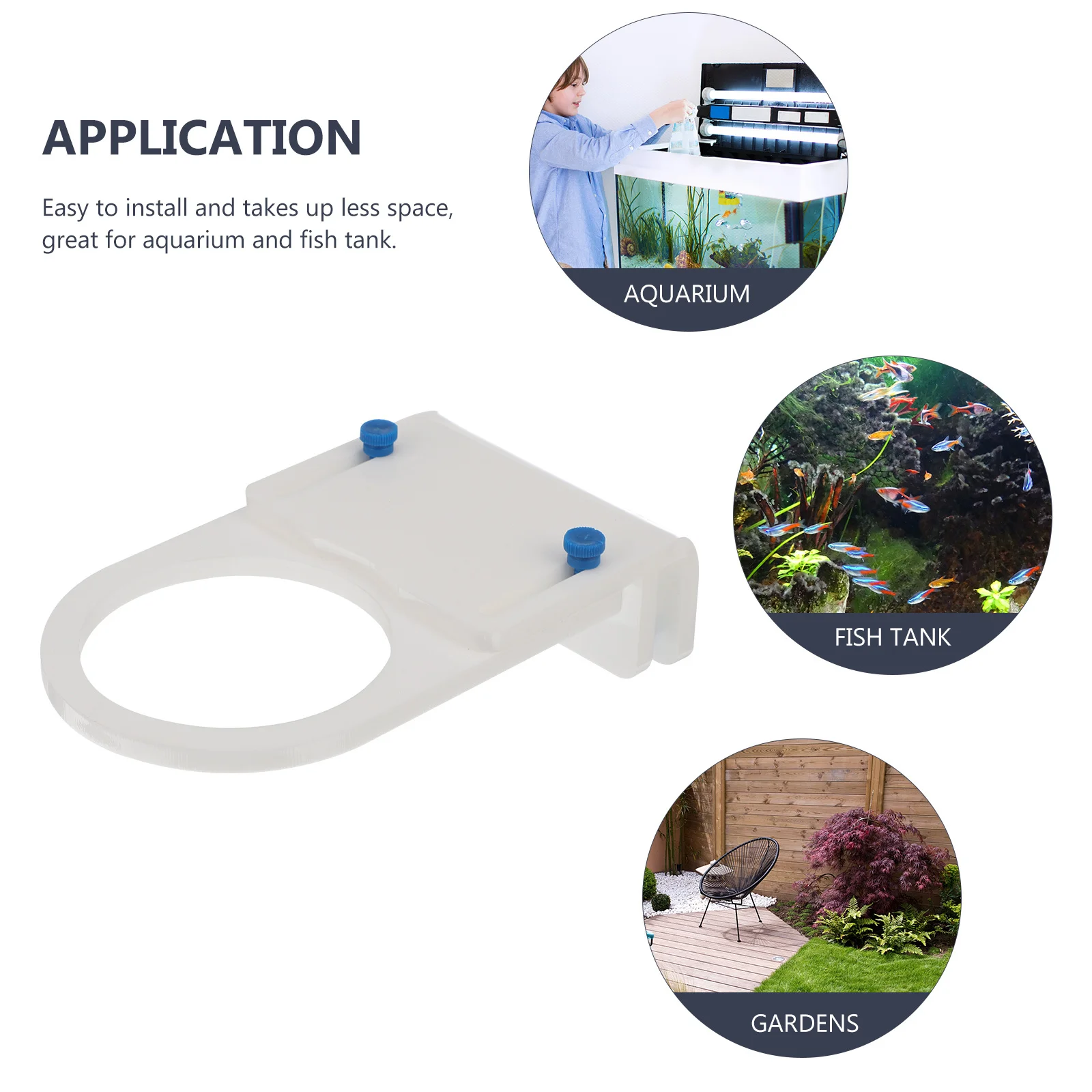 

Bag Holder 95Mm Acrylic Telescopic Bracket For Aquarium Felt Filter Sock Mount Reef Filter Sock Mount Tank White