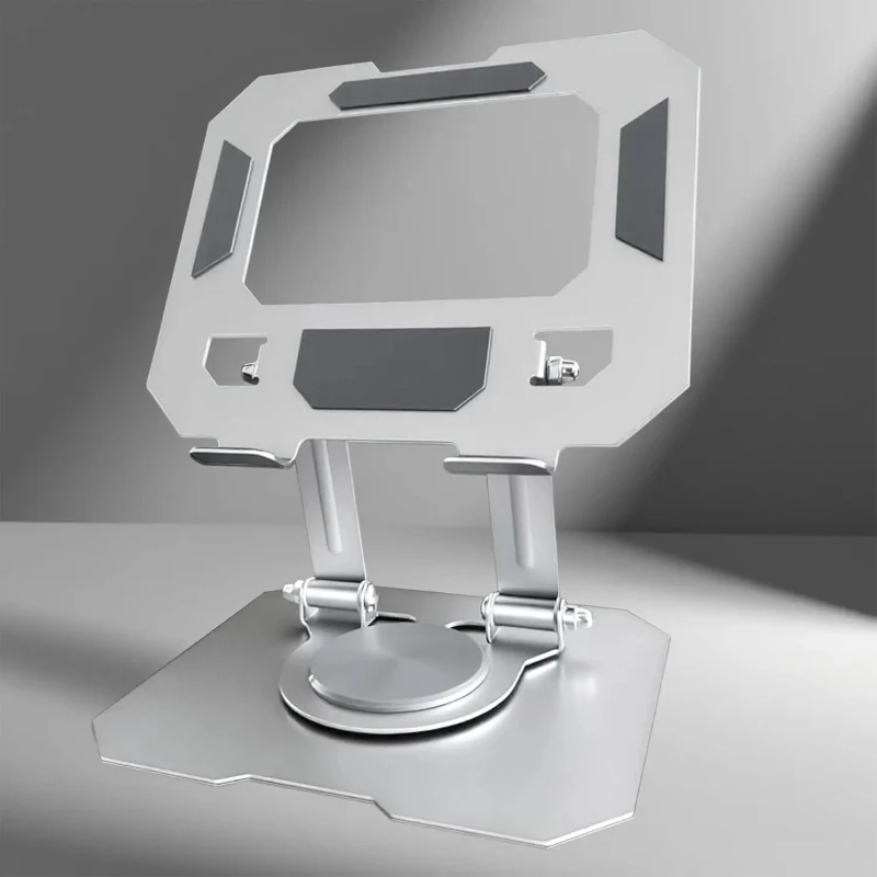 Tablet Holder Carbon Steel Stand with 360° Rotation Adjustable Stand For iPad Pro Air Mini Mobile Phone Desk Bracket 4-15 Inch view 6