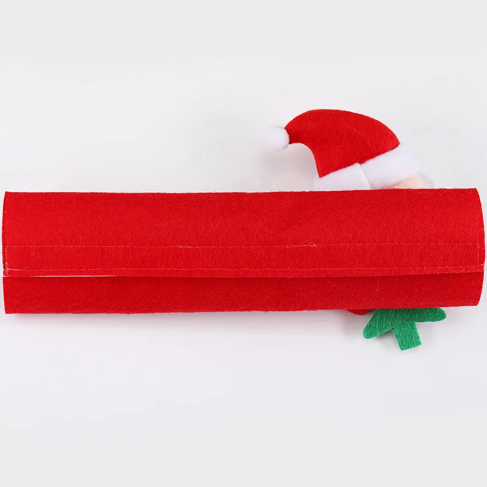 

3Pcs Christmas Refrigerator Handle Covers Premium Fabric Door Handle Protector Anti-Cold Kitchen Appliance Cover Santa Snowman