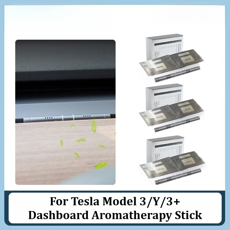 

For Tesla Model 3/Y/3+ Dashboard Aromatherapy Stick Ornament Air Outlet Solid Perfume Diffuser Scent Air Freshener Accessories
