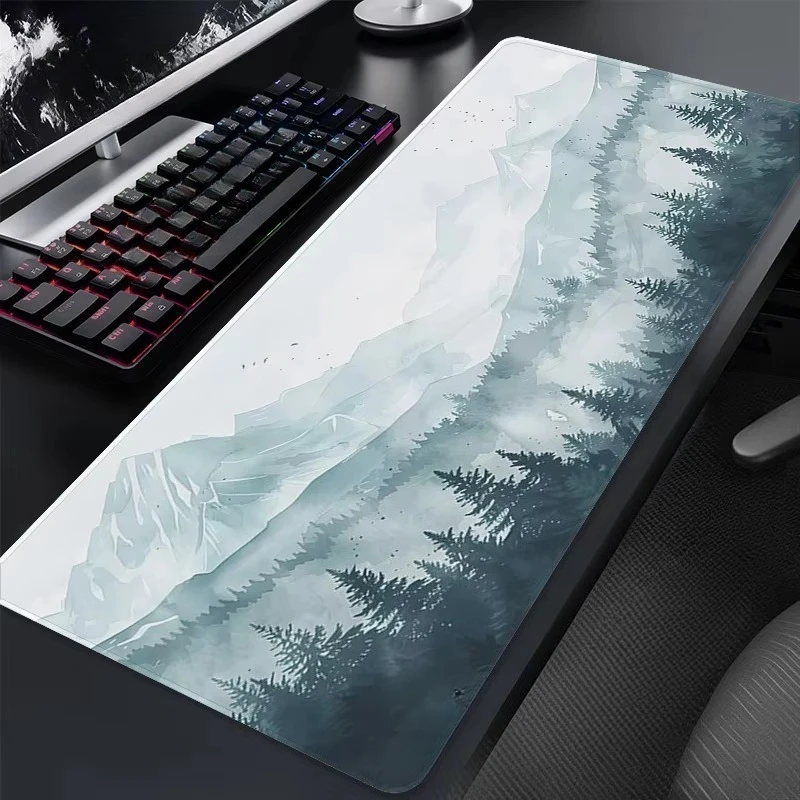 Mouse Pad Mountain Gaming Printon Demand Home New Large Mousepad XXL Playmat Desk Mats Non-Slip Carpet Office Soft PC Mice Pad