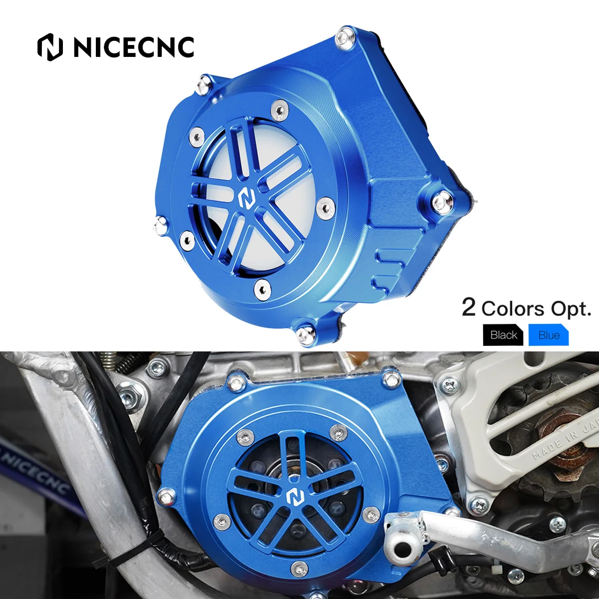 

NICECNC For Yamaha YZ250 YZ 250 1999-2024 YZ250X YZ 250X 2016-2023 2022 Transparent Stator Magneto Cover Guard Motor Protector