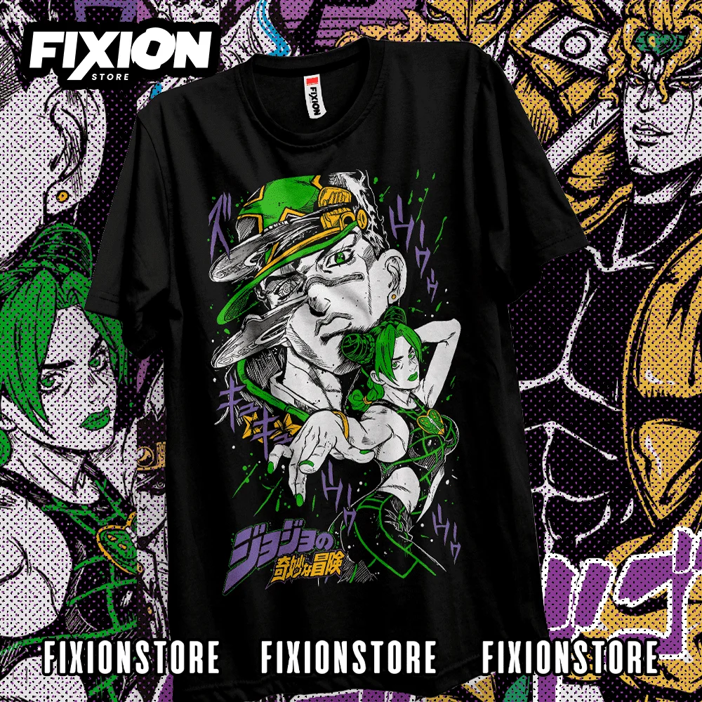 Anime T shirt Jojos – Jojonovedades #1 Jolyne (negra) Manga Tee