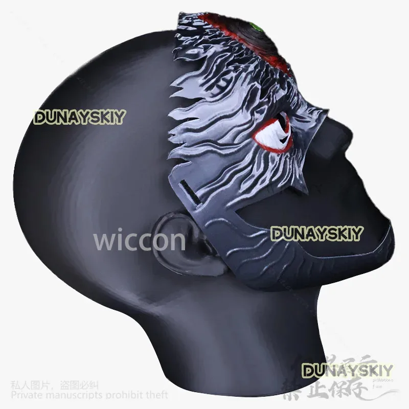 

COSda@Anime DAN DA DAN Jin Enjoji Cosplay 3D Hard Plastic Make Cos Half Face Halloween Christmas Costume Props Accessories Custo