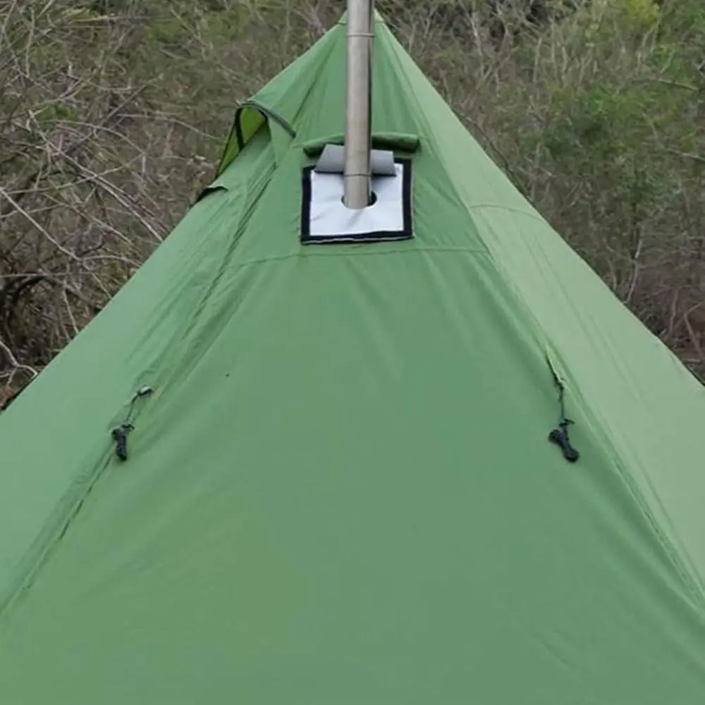 Flame Retardant Fiberglass Tent Stove Jack Anti Scald Ring Double Layer Chimney Connector Heat-insulating pad Hot Tenting