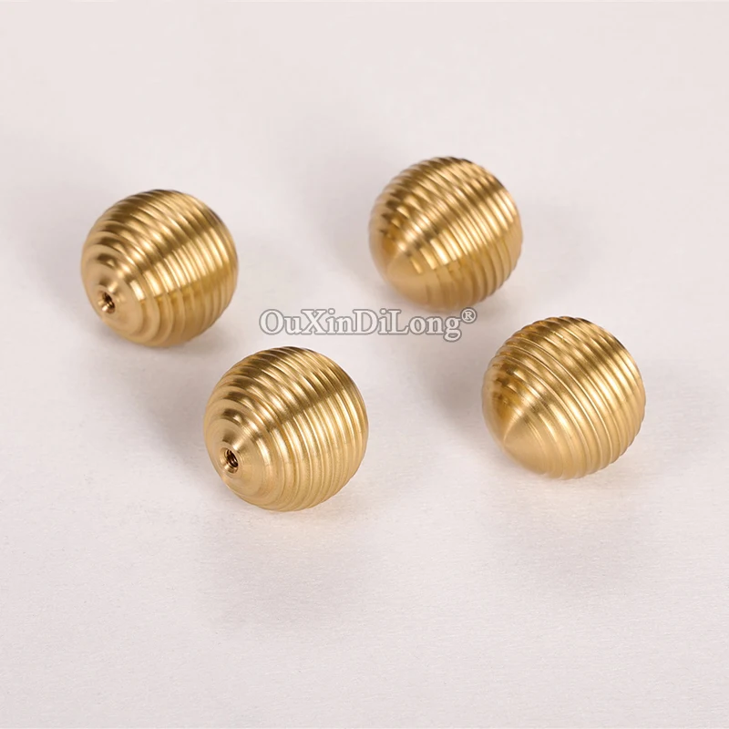 Designed 4PCS Solid Pure Brass Furniture Pulls Handles Drawer Knobs Cupboard Kitchen Dresser TV Shoe Wine Cabinet Pulls Knobs