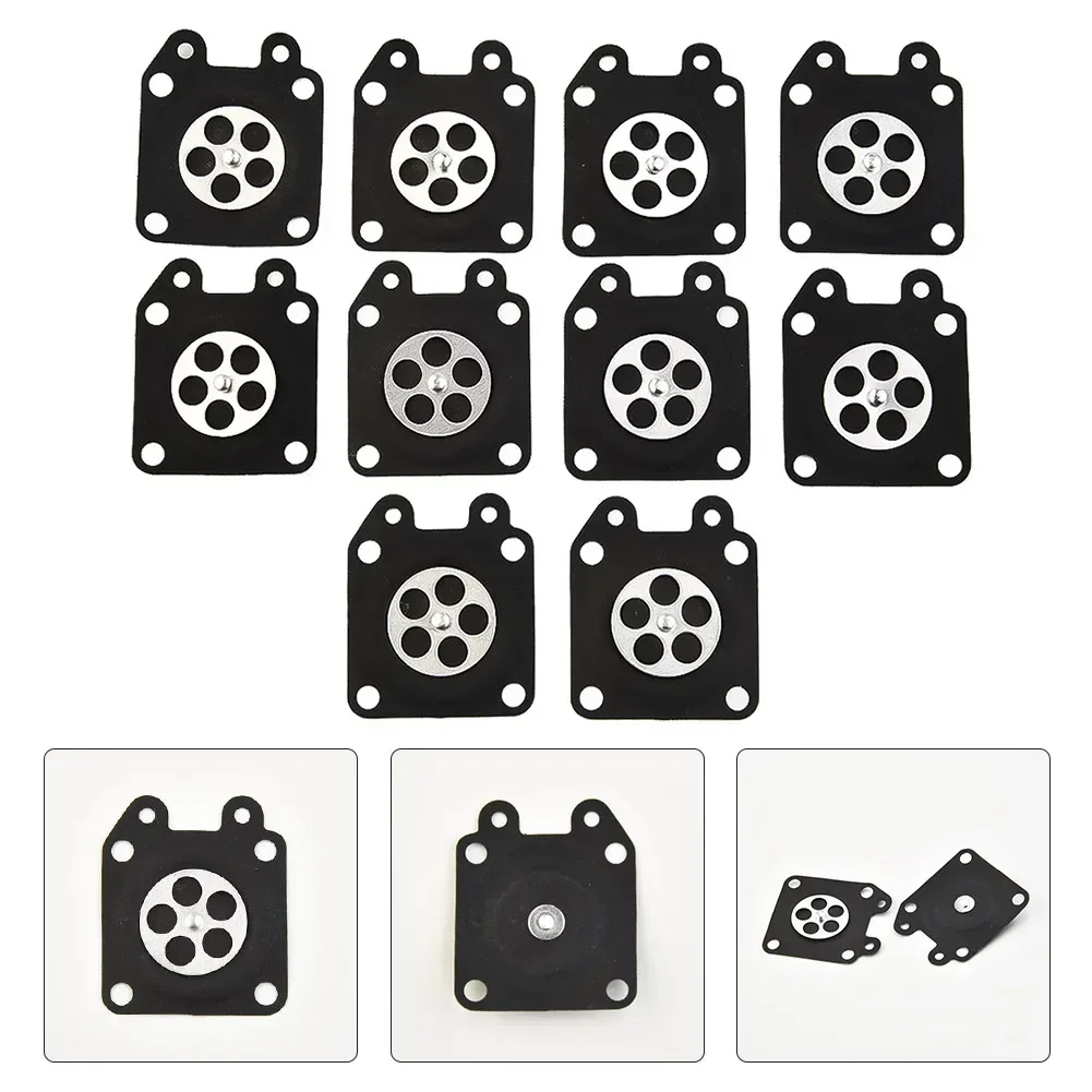 10Pcs Rubber Carburetor Repair SetChainsaw Carburetor Metering Diaphragm For 95-526 95-526-9 95-526-9-8 Car Assembly Gaskets Kit
