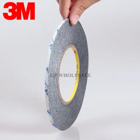 Original 3M Scotch svart stark dubbelhäftande tejp för iPhone Samsung HTC Huawei Surfplatta pekskärm, LCD-skärm, ram 6 best sales Scotch dubbelsidig - №6