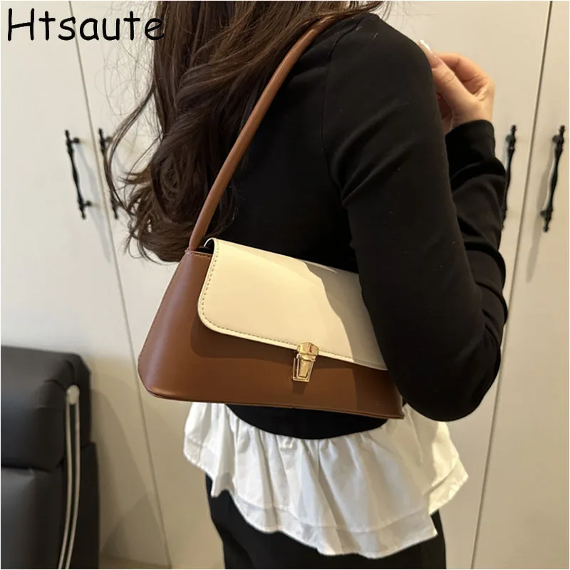 

PU Leather Mini Handbags Underarm Shoulder Bag Retro Top-Handle Bag Small Work Bags for Women Gilrls Tote Work Shopping Travel