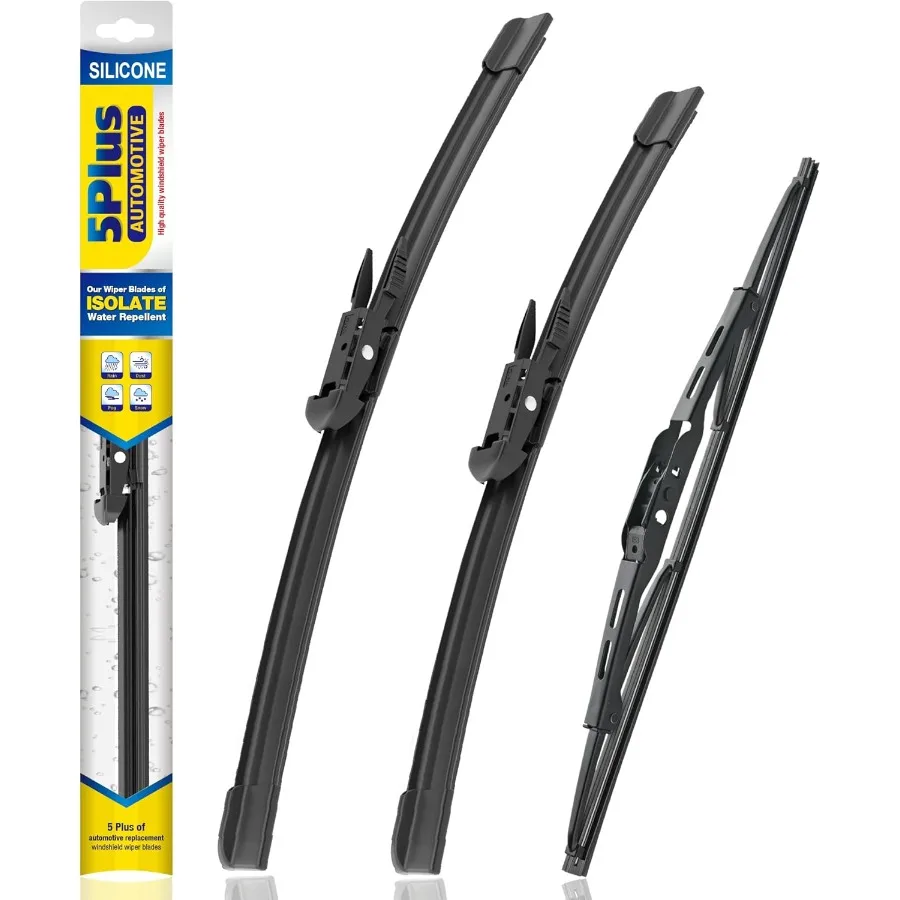 

Силиконовые сменные щетки стеклоочистителя для Chevy Traverse 2012 2017, набор из 3 автомобильных сменных салфеток для лобового стекла