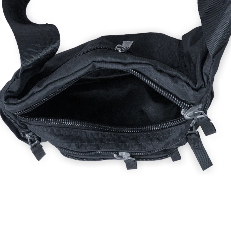 Cintura de nylon impermeável Fanny Pack para homens, Bum Hip Belt Bag, bolsa de viagem multiuso, Sling Chest Bags, saco de mensageiro de corpo cruzado, masculino