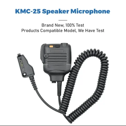 عالية الجودة KMC-25 XLR يده ميكروفون TK380 TK385 TK480 TK3185 TK3260 TK5210 TK5310 مكبرات الصوت لأجهزة الراديو NX200 NX300 NX-411