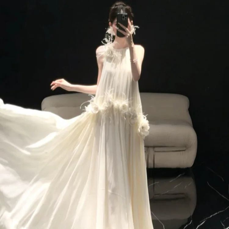 

Ele Утренний халат, свадебный доктор для женщин, лесная система, помолвка, путешествия, фотография, светлый костюм невесты, на дверь