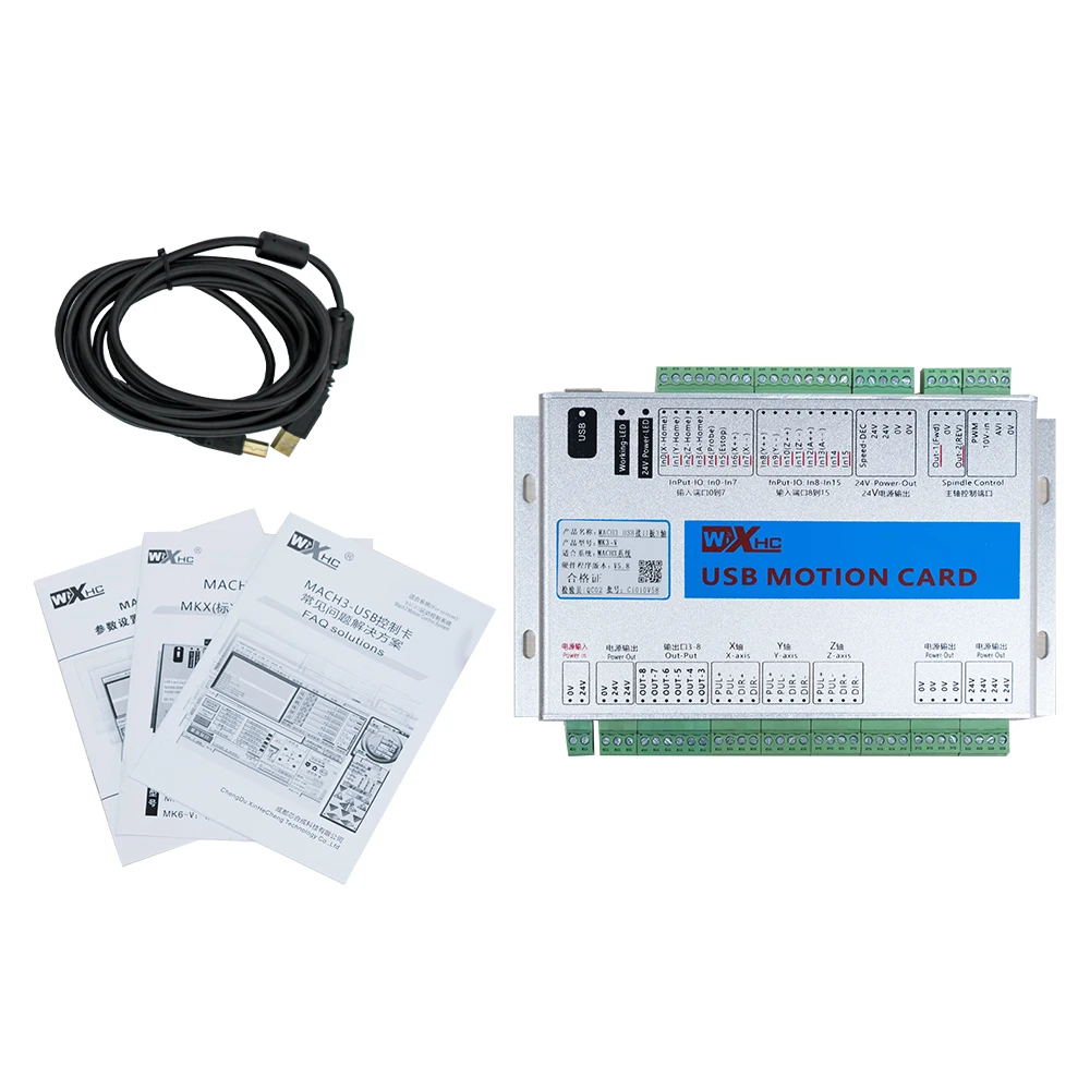 

High Precision 6 Axis USB mach3 Motion Control Card Cnc Controller 2000KHZ Cnc Milling Controller Usb in Stock
