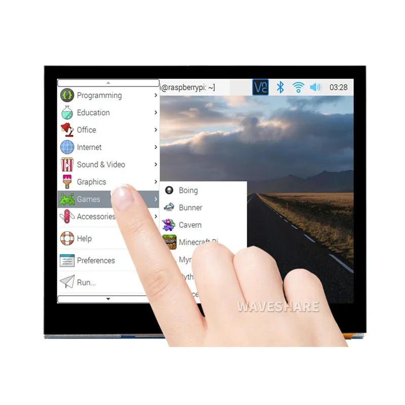 Waveshare 3,5 inch DPI LCD IPS 640×480 3,5 inch capacitief touchscreen LCD voor Raspberry Pi