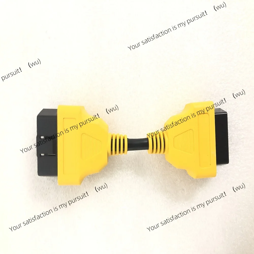 13CM Male-to-Female Interface Yellow OBD2 Extension Cable