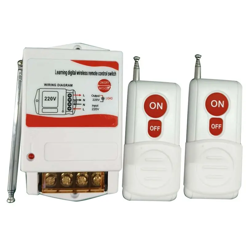 A65P-220V High Power Water Pump With Remote Control Industrial & Household Use 1000M Range For Motor & Lighting Control