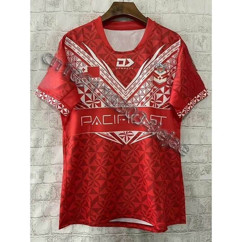 New 2025 Samoa Tonga Men's Rugby Shirt Short Sleeve Sports Shirt Samoa Rugby Shirt 3D Printed Breathable and Comfortable