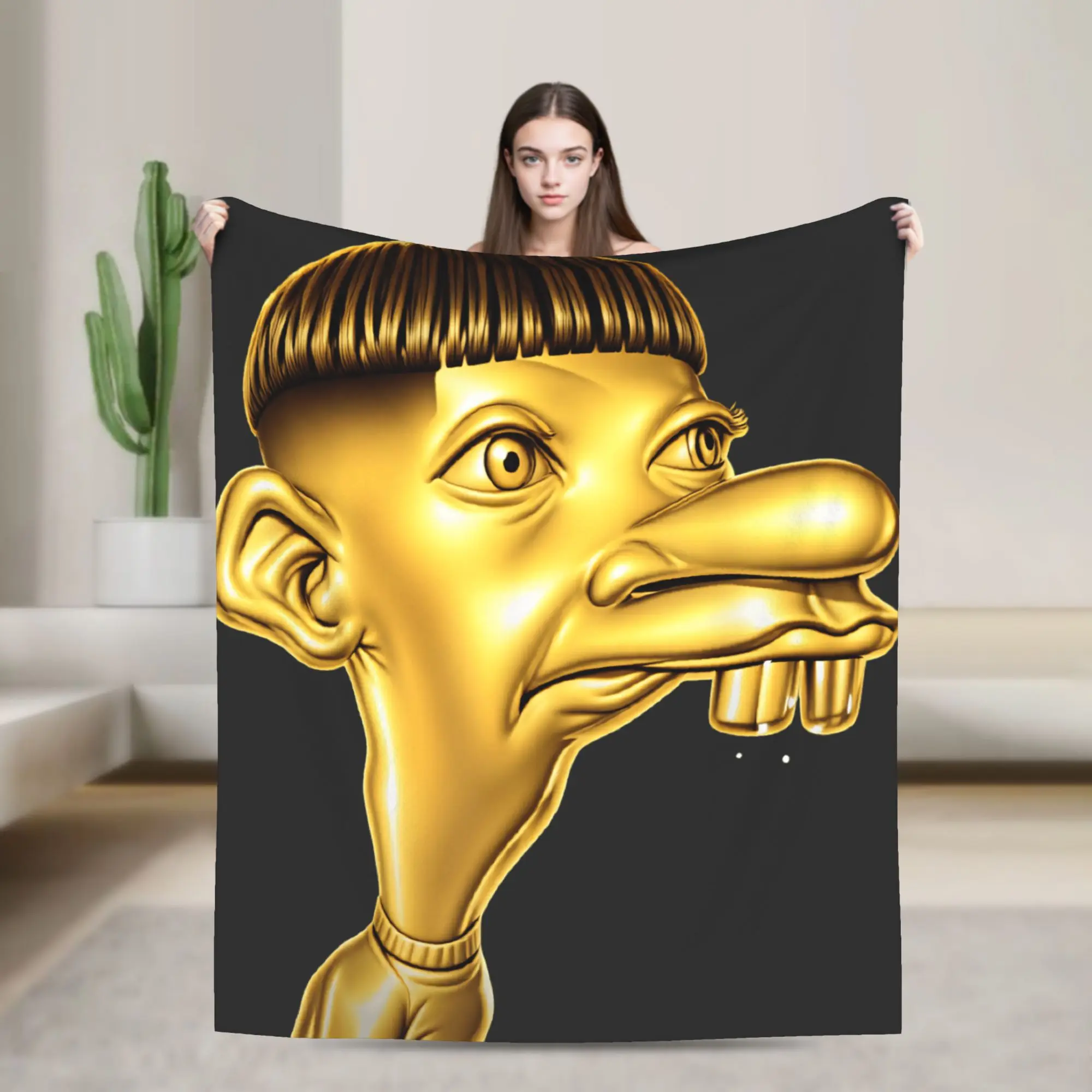 Neegy Meme Funny Internet Brainrot Gen Z Throw Blanket Soft Fashion Blanket  For Home Decor Picnic Flannel Bedspread Bed Cover