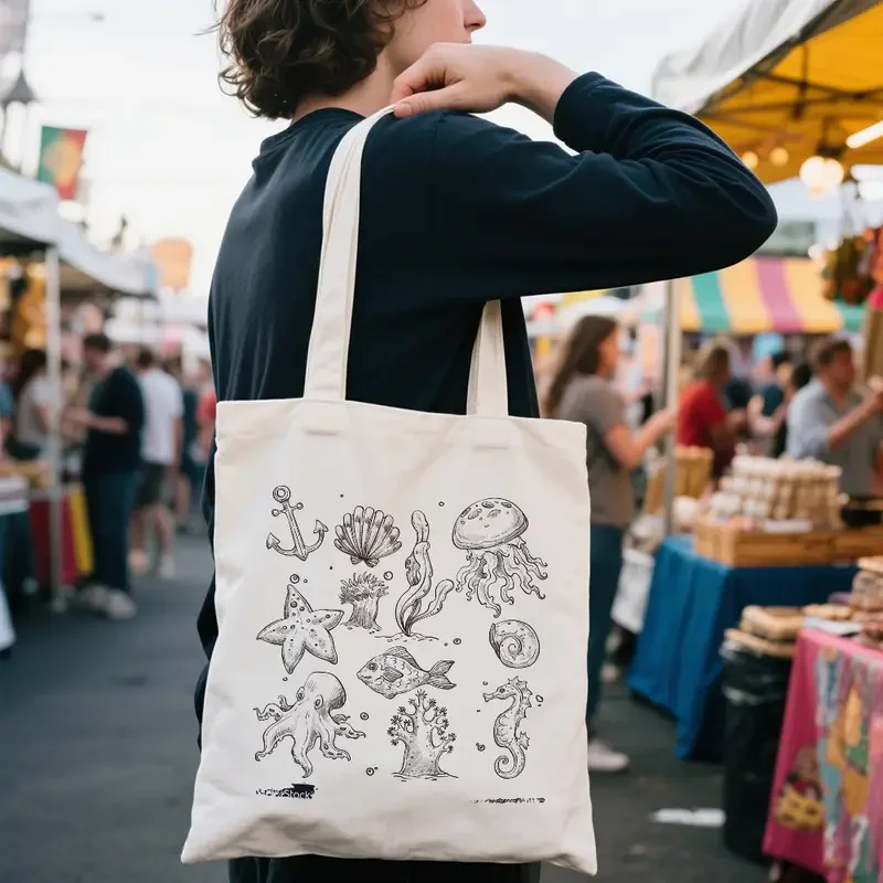 Green Line Floral Whale Canvas - огляд і ціна Outdoor Planting Bag
