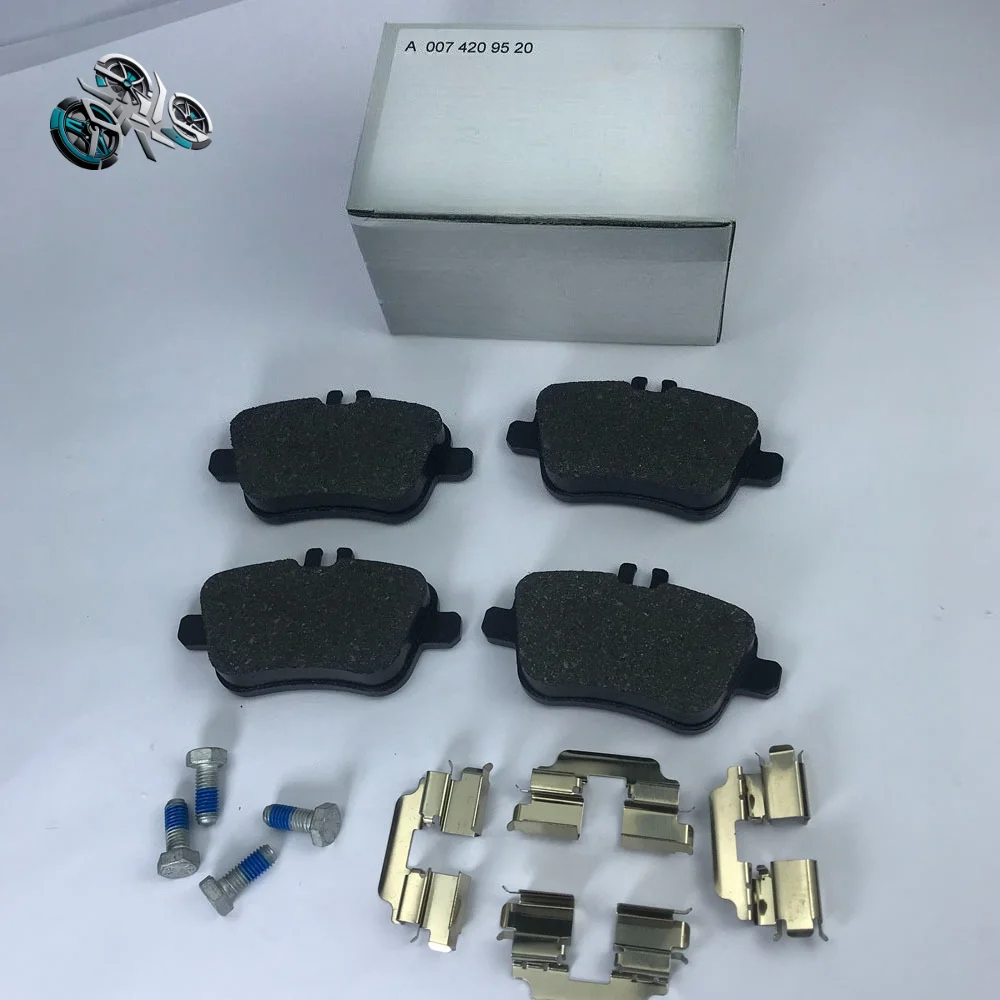 

A0074209520 Rear Brake Shoes and Front Friction Plate Brake Pads with Ceramic Pad for Mercedes-Benz