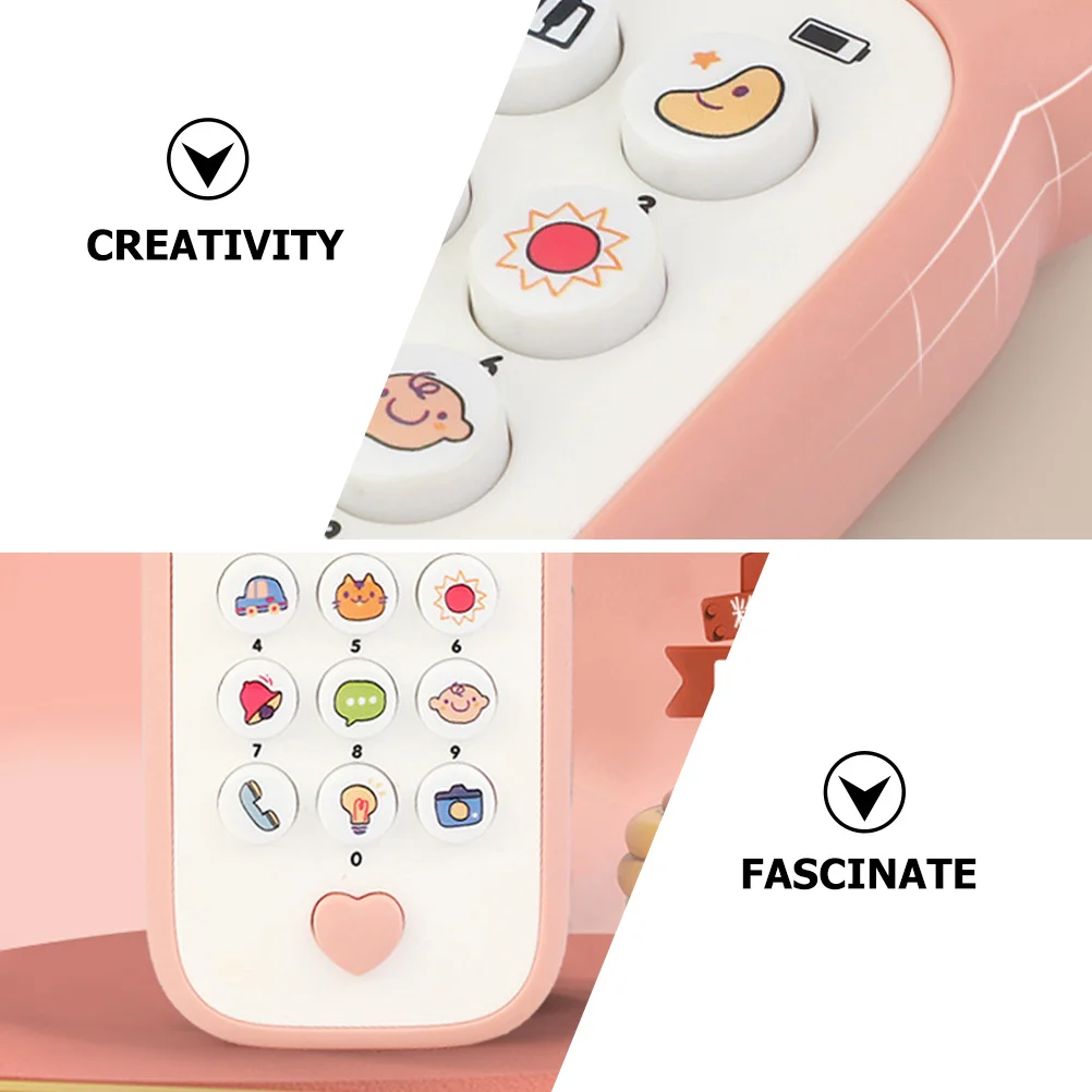 هاتف الطفل الكرتون الموسيقي التعليم المبكر التظاهر الهاتف لتطوير الذكاء طفل صغير #1