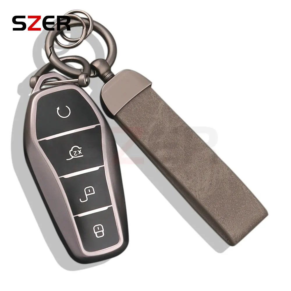 Für byd qin plusdmi atto 3 han ev delphin neues weiches tpu autos chl üssel etui 4 tasten fernbedienung schützen abdeckung langlebiges zubehör