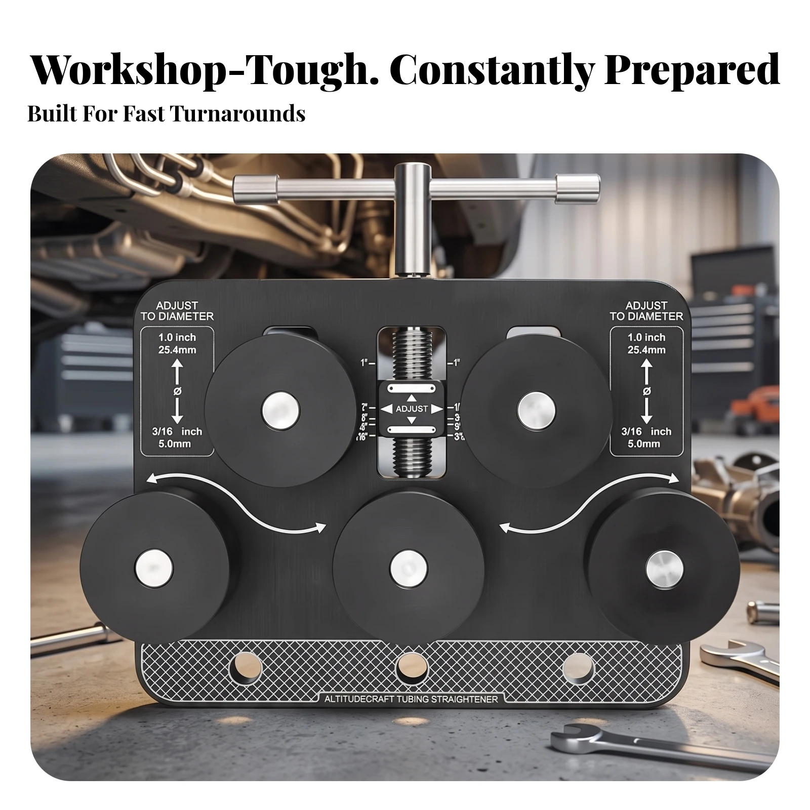 Workshop Tools Automotive - Rohrbiegegerät, einstellbarer Rohrbieger, kompaktes, tragbares Werkzeug