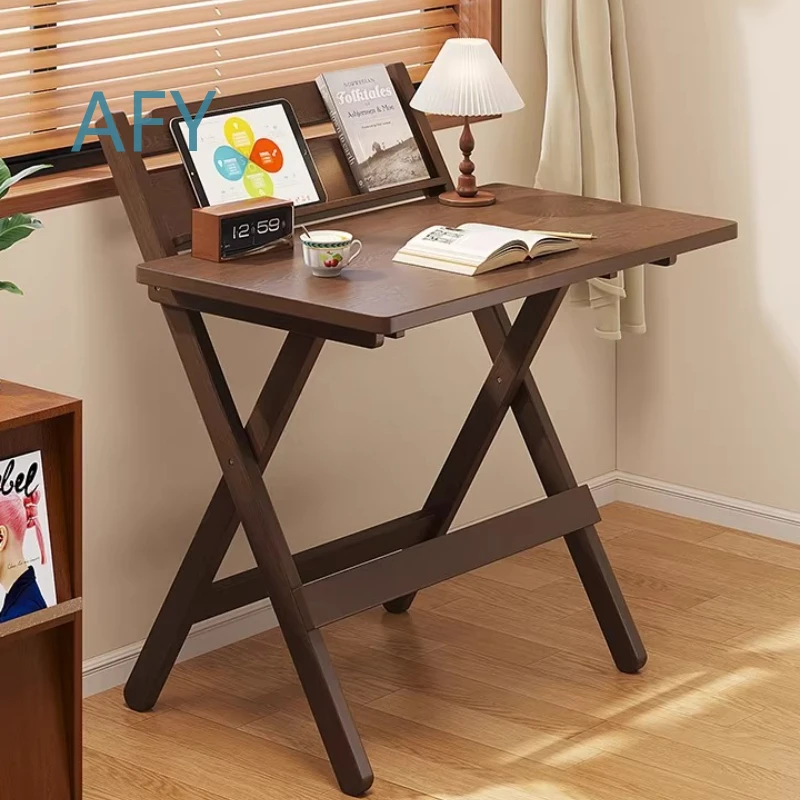 Folding Desk with Adjustable Height for Small Spaces for Apartments for Home Office for Study Room for Dorm for Students