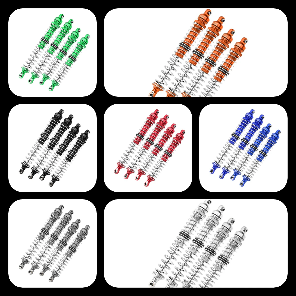 

GPM Alloy Front+Rear Spring Dampers Set For AXIAL 1/10 RBX10 Ryft Rock Bouncer