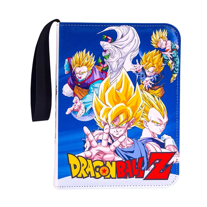 4/9 Grids Dragon Ball Card Album Game Collection Zipper Cards Storage Book Son Goku Vegeta Anime Game Card Collection Tool Gift