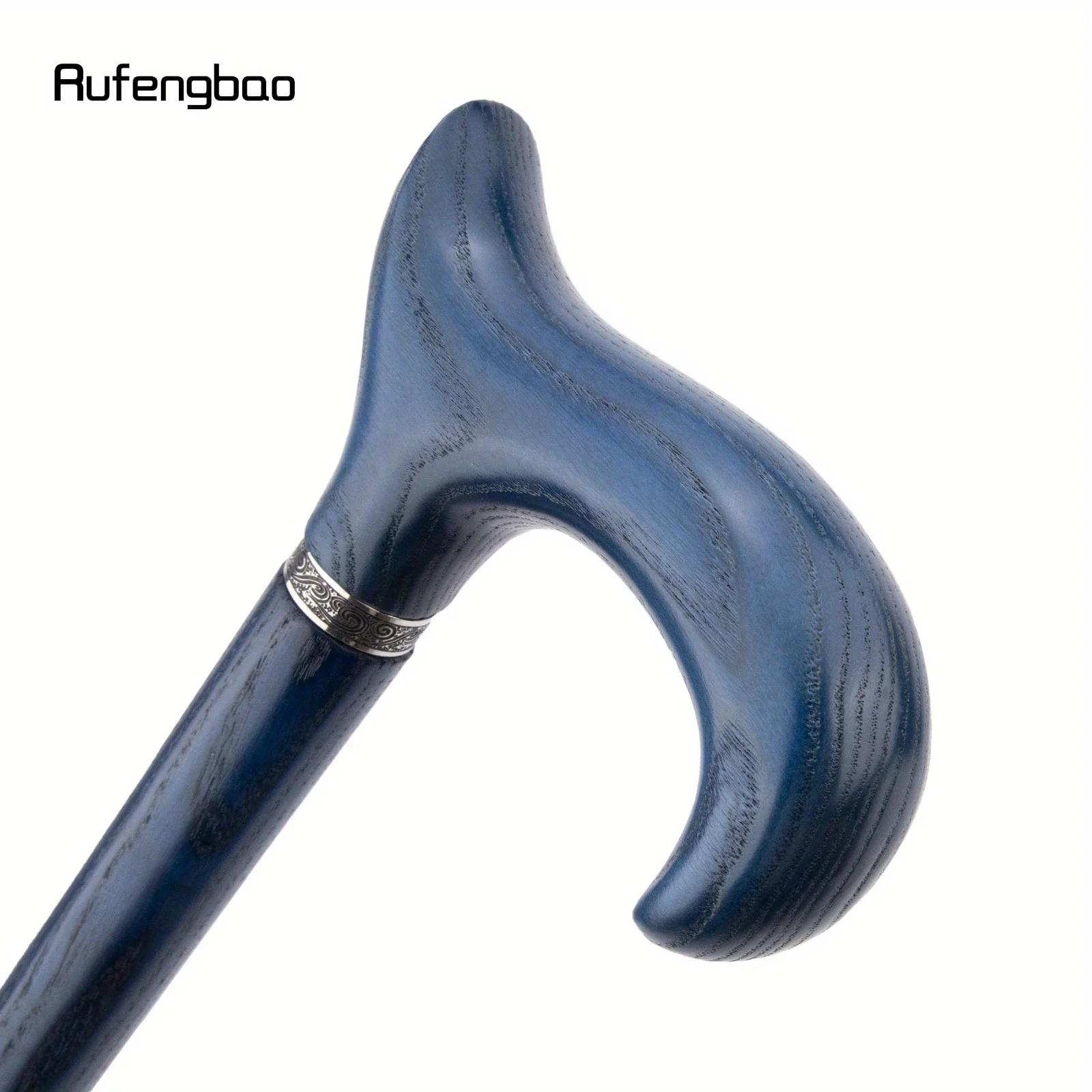 الأزرق خشبية واحدة مشتركة الأزياء عصا الزخرفية Cospaly حزب قصب الصولجان العكاز العصا Crosier أداء المرحلة قصب 95 سنتيمتر