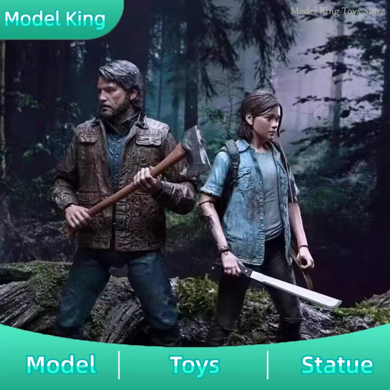

New 17cm The Last of US 2 Anime Figure Joel Ellie 2-PACK Figures PVC Statue Collectible Model Desk Decoration Custom Toys Gifts