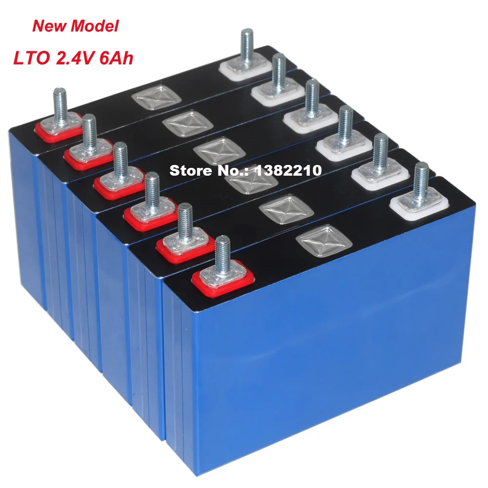 24PCS New Model SCIB 2.4V 6Ah LTO Battery Max 75C 450A Discharge Over 20000 Times Long Lifecycels Support Fast Charge