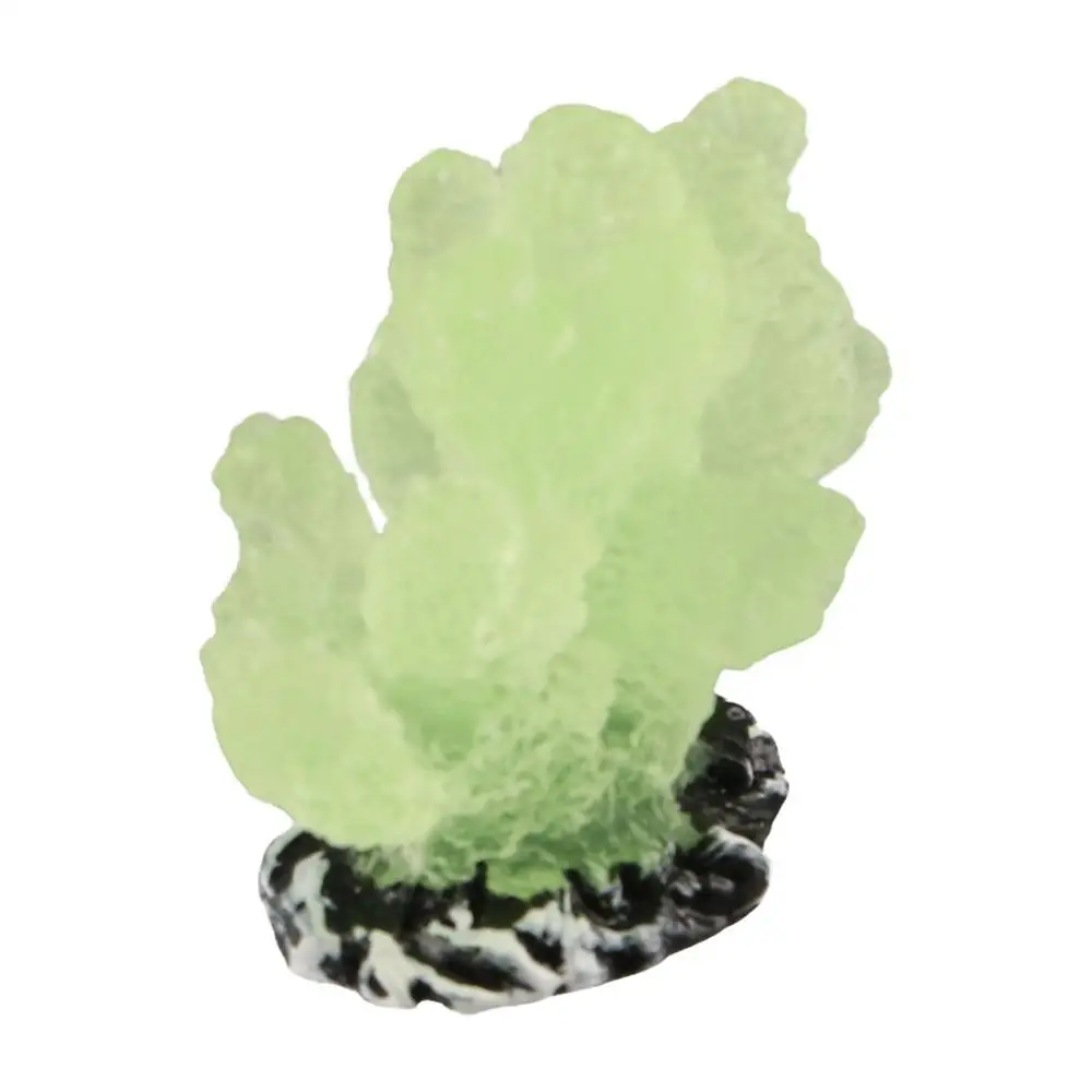 

Decorative Simulation Coral Reefs Realistic Fluorescent Glowing Decor Coral Artificial Coral Resin Luminous Coral Model Aquarium