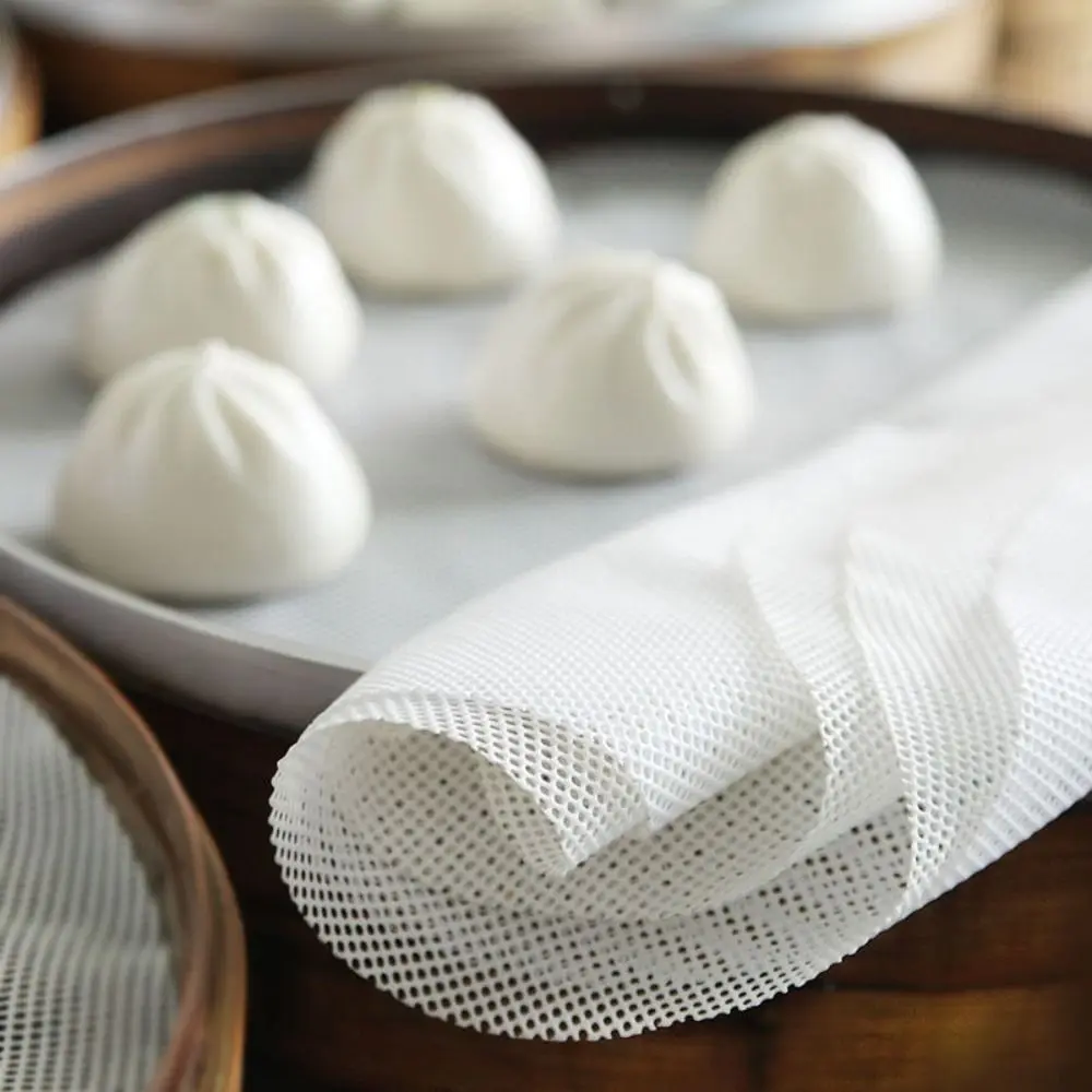 

Антипригарный круглый сетчатый коврик для пароварки, многоразовый утолщенный коврик для пароварки, кухонные аксессуары для выпечки, силиконовые листы для дегидратора