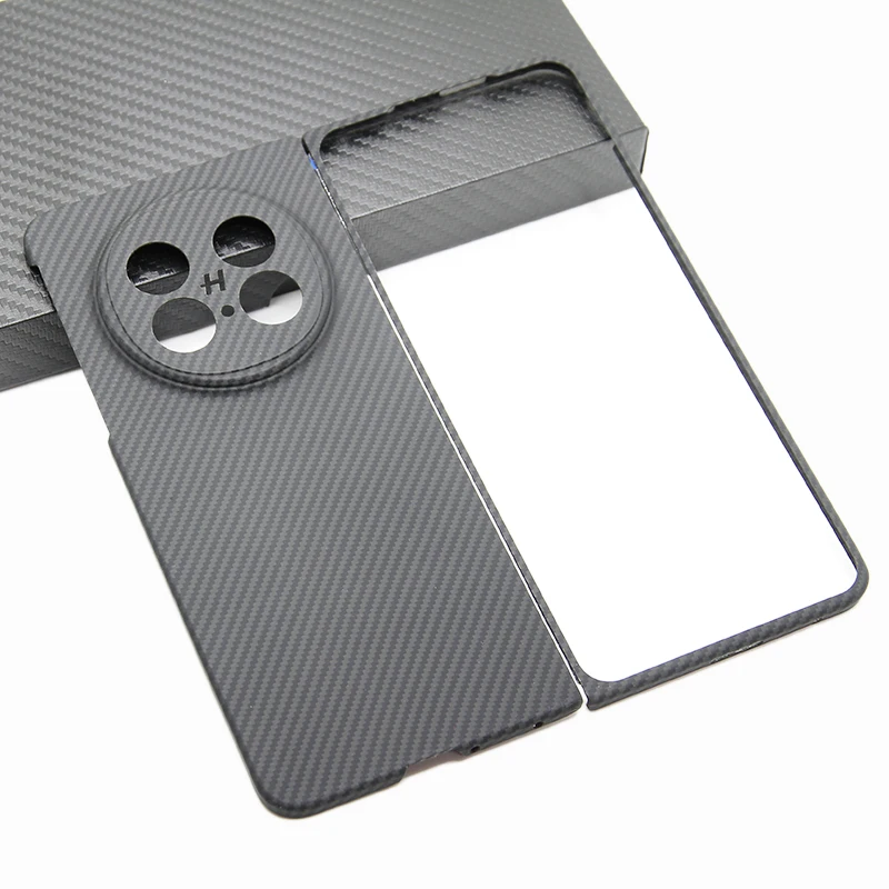 

ZXKE True Fiber Phone Case For OPPO Find N5 Cover Light Thin High-strength Aramid Fiber Protective Shell
