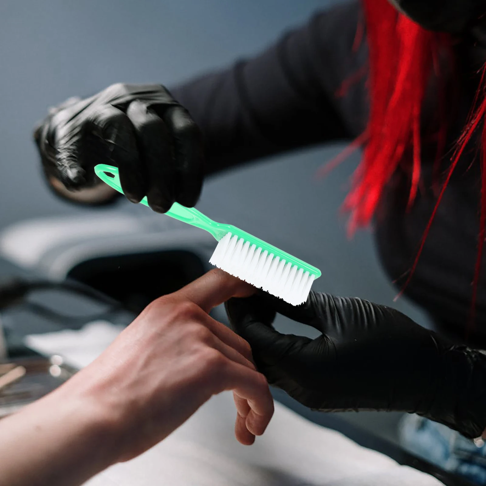 مجموعة فرش تنظيف الأظافر مكونة من 4 قطع، مادة ممتازة متينة، شعيرات ناعمة محمولة للسفر، منظف فجوة منزلي أساسي #1