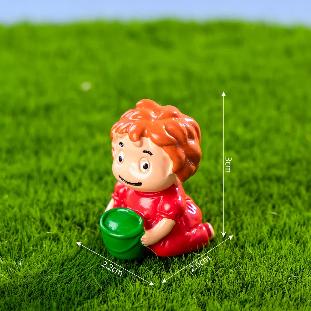 Anime lindo personaje de película luciérnagas chica y Ponyo PVC figura de acción modelo juguetes regalo