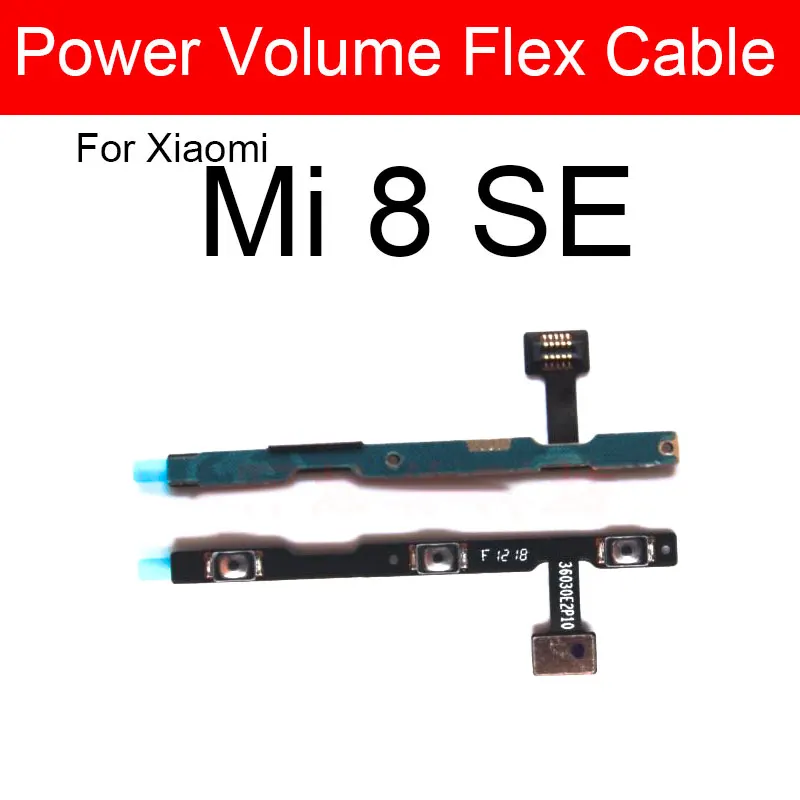 on off Power Key Switch Volume Side Button Flex Cable For Xiaomi Mi 8 9 CC9 CC9e 9T Pro 8SE 9 SE Note 10 Pro Lite Repair Parts