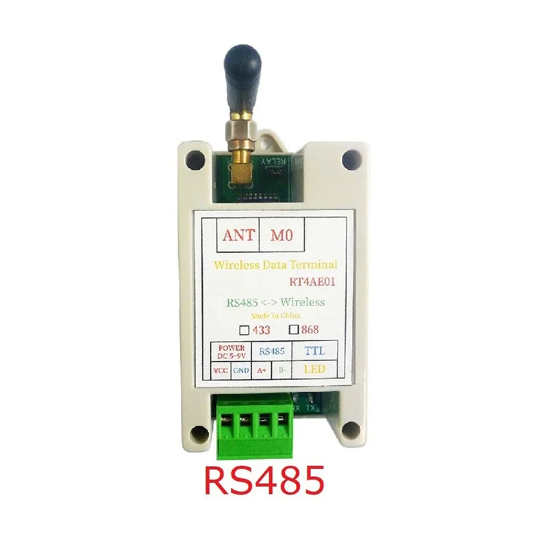AAAEL-RT4AE01 868M Wireless Transceiver Serial Data Long-Distance Transmission Module For PLC Relay Meter Reading Sensor